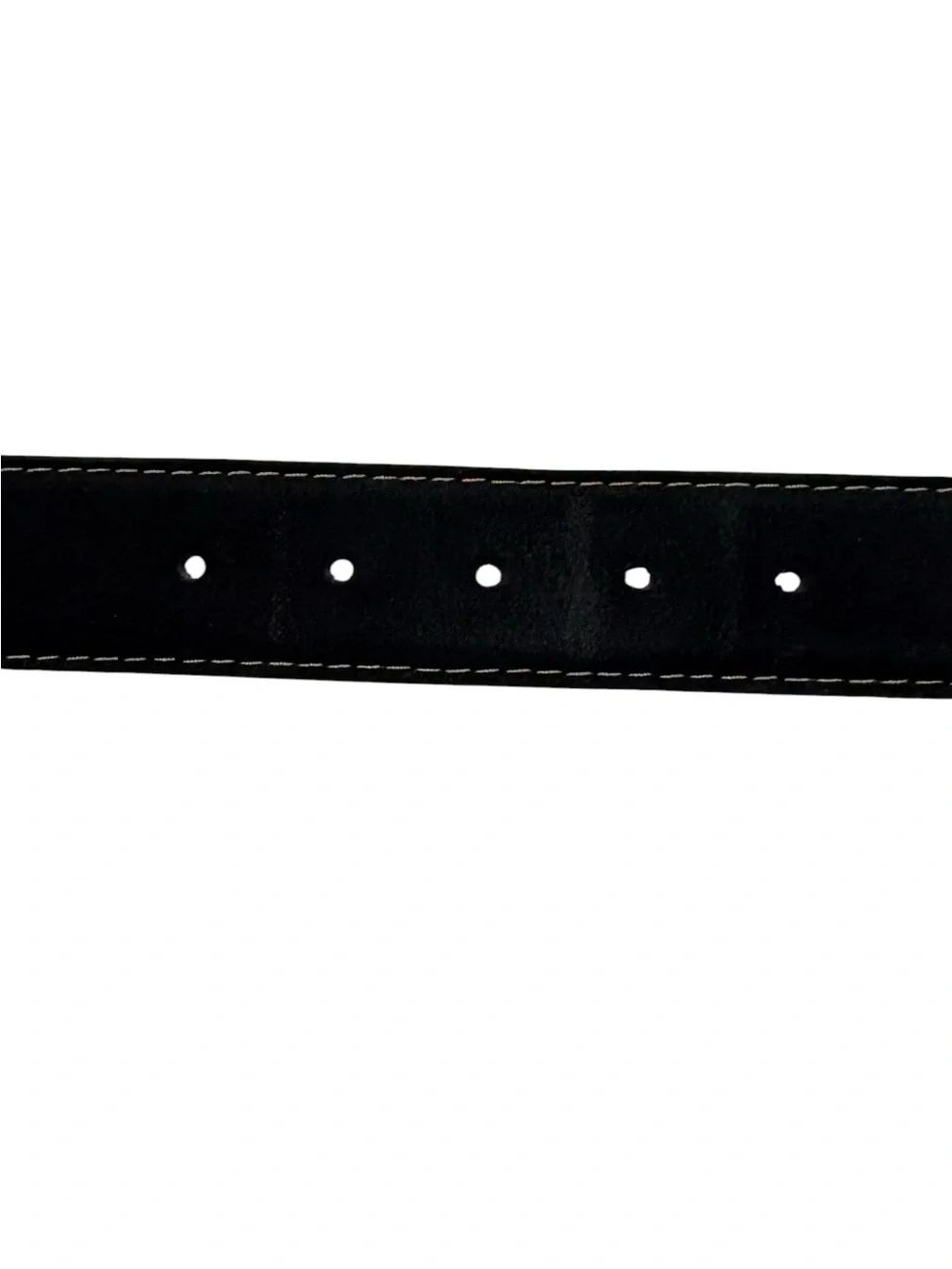 Torino Leather - European Sueded Calfskin Belt - Black. Size 40. 54010